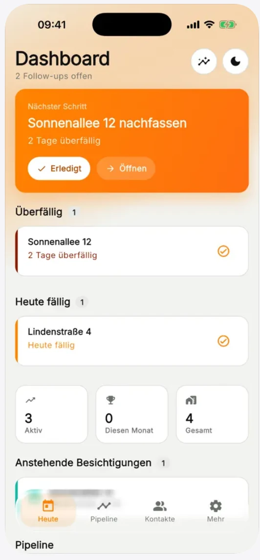 AkquisePlaner Dashboard
